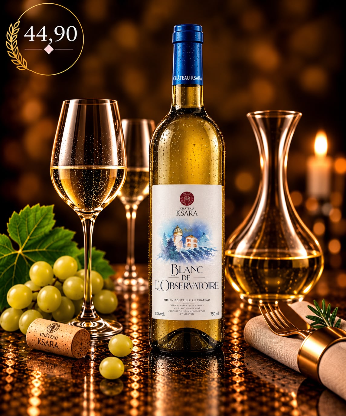 Château Ksara Blanc de l'Observatoire – Weißwein, 44,90 € pro Flasche