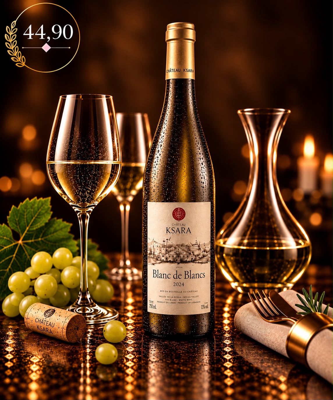 Château Ksara Blanc de Blancs 2024 – Weißwein, 44,90 € pro Flasche