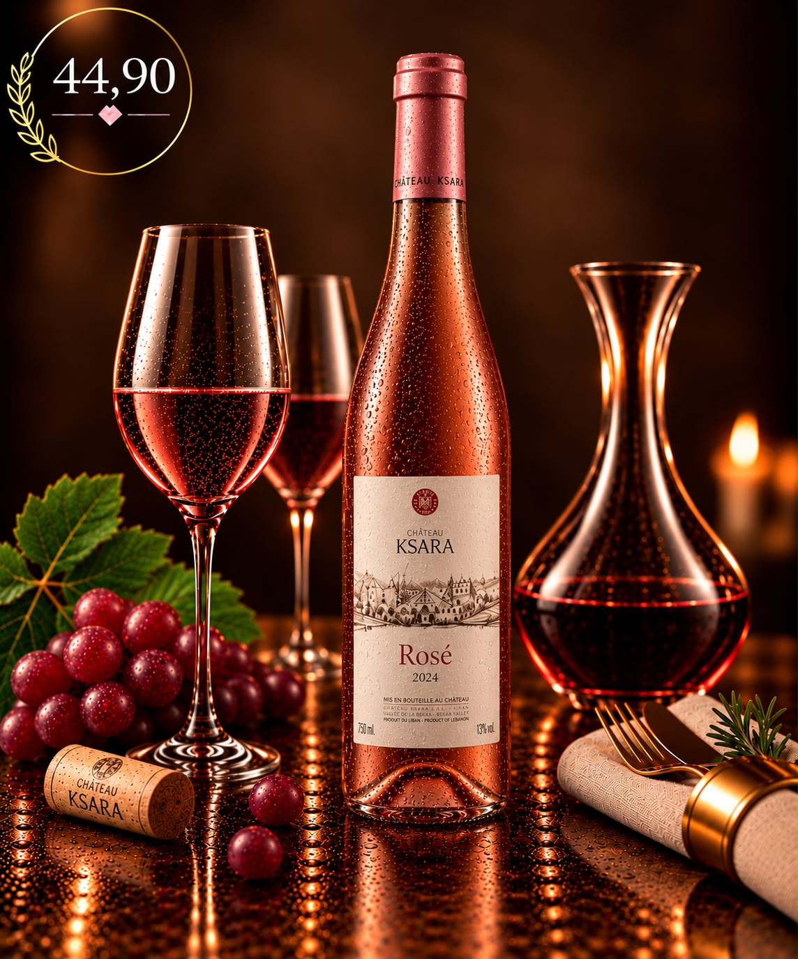Château Ksara Rosé 2024 – Roséwein, 44,90 € pro Flasche