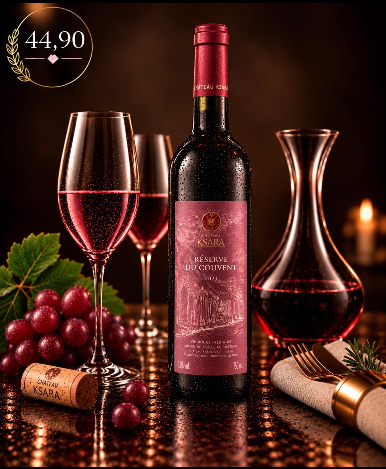 Château Ksara Réserve du Couvent 2023 – Rotwein, 44,90 € pro Flasche