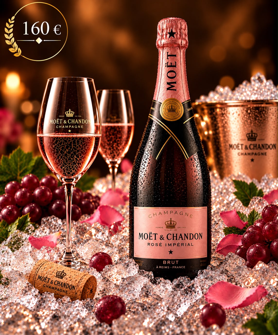 Moët & Chandon Rosé Impérial – Champagner Rosé, 160 € pro Flasche